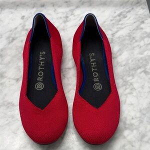 Rothy's Women's Red and Blue Flats